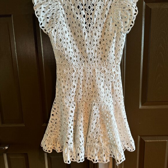gianni bini White Eyelet Mini Dress - Picture 2 of 2